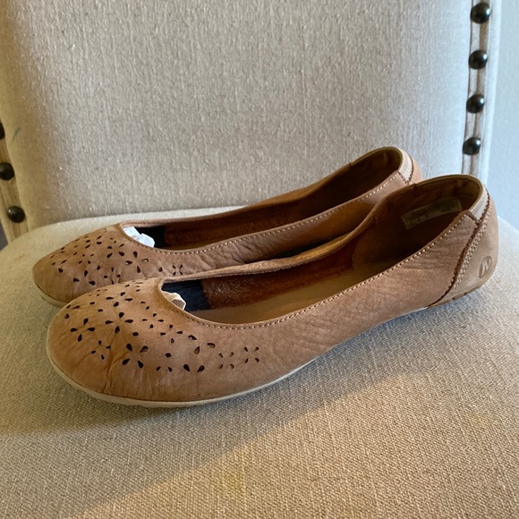 Merrell Shoes - Merrell Women’s Brown Sugar Suede Ballet Flats Slip On Brown Tan Size 9